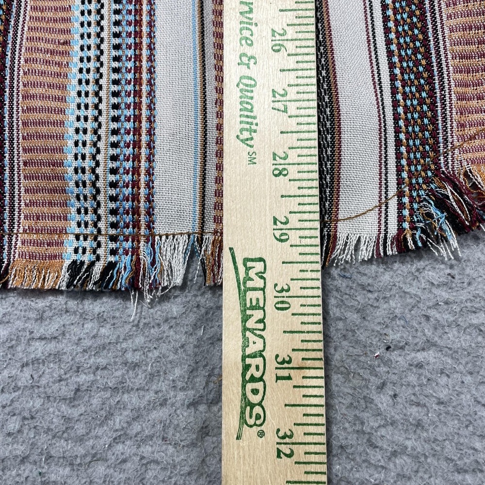 Gimmicks Tunic Shirt Womens Large Multicolor Corduroy Fringe Hem Boho Stripe - Picture 7 of 12